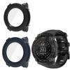 2 Pack Hard Case for Garmin Instinct 3 45mm/50mm AMOLED with Screen Protector, Hard PC Protective Case Shockproof Anti-Scratch Bumper Cover (Black/Dark Blue, Garmin Instinct 3 50mm AMOLED) view 1