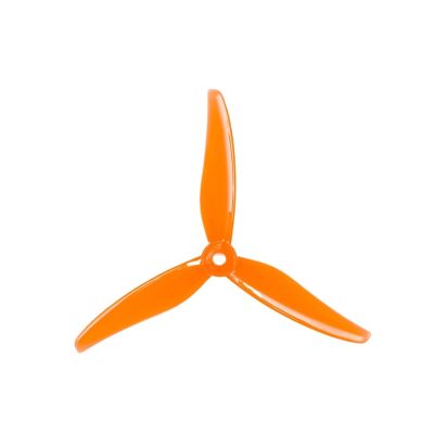 5 Colors 3 Blade/Tri-Blade Propeller Props FPV Brushless Motor Compatible for FPV Racing Drone(2Pairs Tiger Orange)