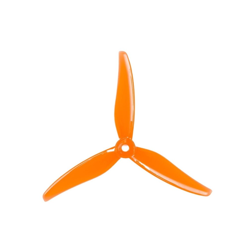 5 Colors 3 Blade/Tri-Blade Propeller Props FPV Brushless Motor Compatible for FPV Racing Drone(2Pairs Tiger Orange)