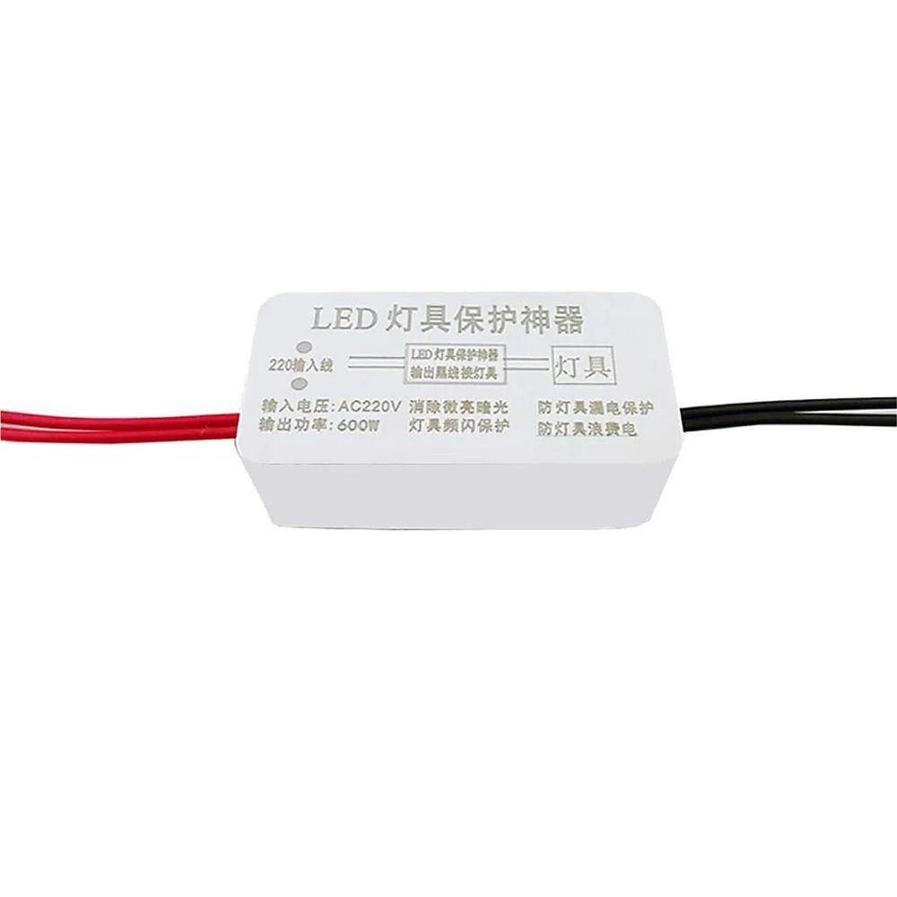 TTFDSUJUS AC220V LED Driver 600W Lamp Protector for Eliminate Dim Light Prevent Leakage Remove Stroboscopic Power Failure Protection