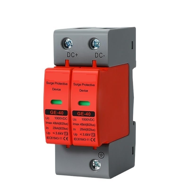 DC SPD 1000V 20KA~40KA House Surge Protector Protective Low-Voltage Arrester Device(600V)