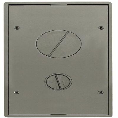 Hubbell - 24GTFFCVRNK - Hubbell Premise Wiring CFB Cable Organizer - Recessed Cover Assembly - Nickel Powder Coat,