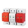 1Pcs SPD 2P Surge Protector Low Voltage AC Distribution Household Lightning Protection Device Arrester Power Switch Module(2P 385V AC,20-40KA(White))