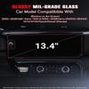 ASZSK For Glossy Tempered Glass 2022 2023 2024 2025 2026 GMC Sierra 1500 & 2024 2025 2026 Sierra 2500 3500 13.4 Inch (Buttons on the screen) Touchscreen Screen Protector view 2