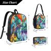 Dyale Lunch Bags & Pencil Case & Backpack 3pcs Set Gifts Light Wings Of Fire Backpacks Daily Work Laptop Elementary Daypacks Bookbag view 4