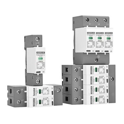 AC SPD AC275V 385V Surge Protector 1P 2P 3P 4P 20KA 40KA 60KA Lightning Arrester Single Three Phase Household Ground Protecti(2P,80KA)