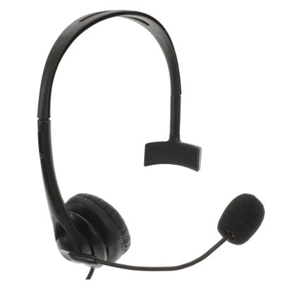 DIYEAH USB Headset with Noise Canceling Microphone Ergonomic Mono Headphone for Boom Mic for Call Centers Conference Calls and Online Courses