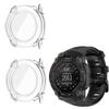 2 Pack Hard Case for Garmin Instinct 3 45mm/50mm AMOLED with Screen Protector, Hard PC Protective Case Shockproof Anti-Scratch Bumper Cover (Clear/Clear, Garmin Instinct 3 50mm AMOLED) view 1