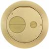 Hubbell - S1R6FFCVRBRS - Hubbell Premise Wiring Furniture Feed 6 Series, Furniture Feed Cover, Brushed Brass Plated - view 1