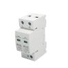1Pcs AC SPD Surge Protector Low Voltage Distribution 2P 3P 4P LBO Household Arrester Lightning Protection Device Switch Module(2P AC,20-40KA(385V)) view 3
