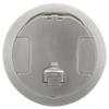 Hubbell - S1R8CVRNKL - Hubbell Premise Wiring Recessed 8 Series, Cover Assembly, Nickel Plated Finish - Poke Thru Cover view 1