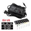 Adjustable Power Supply Adapter AC to DC 3V 12V 3V 24V 9V 24V Adapter with Display Screen Voltage Regulated Hoverboard(9V-24V 3A,with DC Female_US) view 2