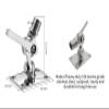 1pcs 316 Stainless Steel Adjustable Base VHF Antenna Dual Axis Ratchet Mounts Antenna Base Boat Hardware view 4