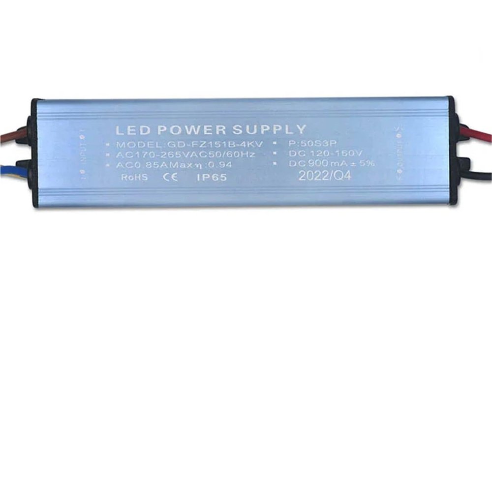 TTFDSUJUS 50W 100W 150W 200W 300mA 600mA 900mA 1200mA LED Driver AC170-265V to DC120-160V Adapter Transformer Power Supply for Floodlight(150W 170-265V 900mA)