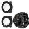 2 Pack Hard Case for Garmin Instinct 3 45mm/50mm AMOLED with Screen Protector, Hard PC Protective Case Shockproof Anti-Scratch Bumper Cover (Black/Black, Garmin Instinct 3 45mm AMOLED) view 1