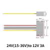 1pc 24V to 12V 2A -5A Power Converter Voltage Waterproof Regulator Reducer Module Power Supply Converter(24V to 12V 3A) view 2