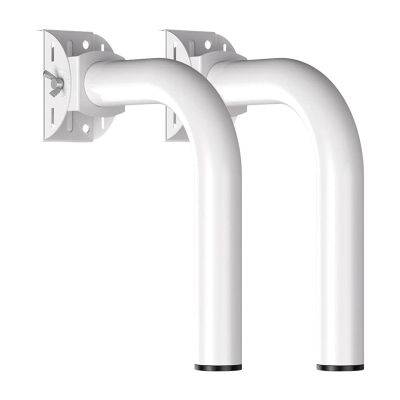 Adjustable Stainless Steel Wireless Bridge Bracket Mount 150 Antenna Pole Mount with Cap Universal J Pole Mount Accessory for CPE