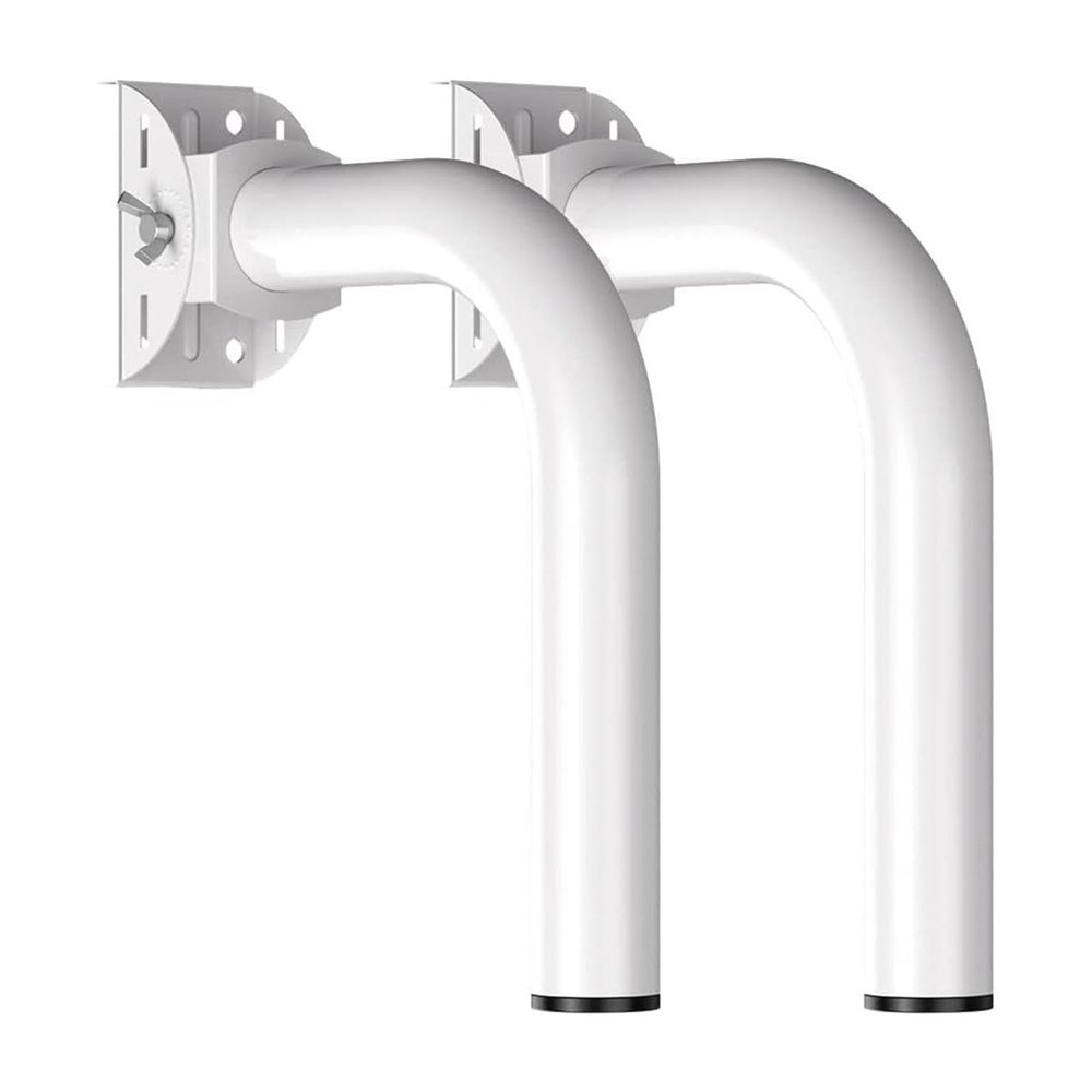 Adjustable Stainless Steel Wireless Bridge Bracket Mount 150 Antenna Pole Mount with Cap Universal J Pole Mount Accessory for CPE