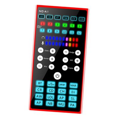 NUOBESTY 1pc Live Sound Phone Sound Card Noise Reduction Dj Mixer for Streaming