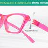 Eyekepper 6 Pack Metalless Blue Light Blocking Reading Glasses with Screwless Spring Hinges Cat Eye Computer Readers for Women +1.25 view 4