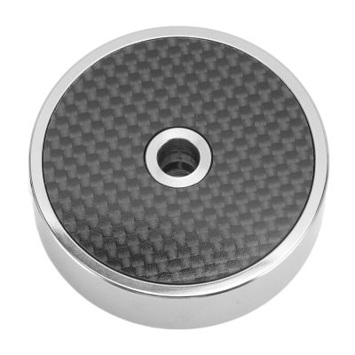 Record Weight Stabilizer Enhanced Stability Turntable Disc Stabilizer for Phonographs Stereo Turntables 304 Stainless Steel Carbon Fiber