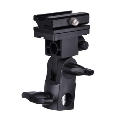 DOITOOL B-Type Flash Bracket Mount for DSLR Cameras Swivel Light Stand Speedlight Holder Compatible Off-Camera Flash for Photography and Studio Use