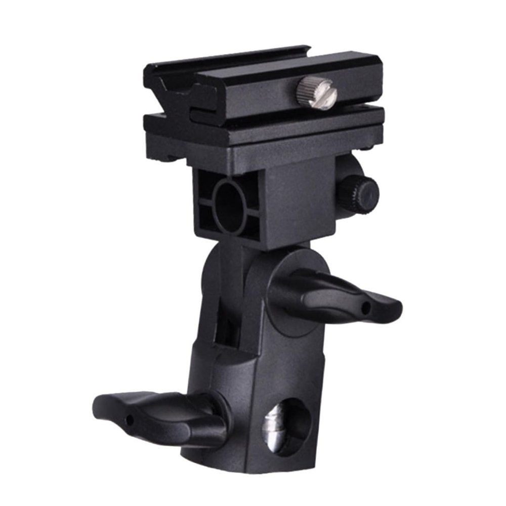 DOITOOL B-Type Flash Bracket Mount for DSLR Cameras Swivel Light Stand Speedlight Holder Compatible Off-Camera Flash for Photography and Studio Use