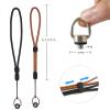 2 Pack Camera Wrist Strap Lanyard with D Ring Screws Hinged Holder with Rubber Washer for Quick Release Sling Attachment, Stainless Steel 1/4"-20 Thread, for Insta360, DJI Osmo Pocket 3, Tripod DSLR view 2