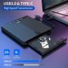 7-in-1 External CD/DVD Drive for Laptop, Portable Burner with SD/TF Card Reader & 4-Port USB Hub view 2