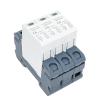 Photovoltaic DC SPD 3P 600V 1000V 1500V 40KA Surge Protector Protective Device Lightning Protection Din Rail T1+T2(3P 600VDC) view 3