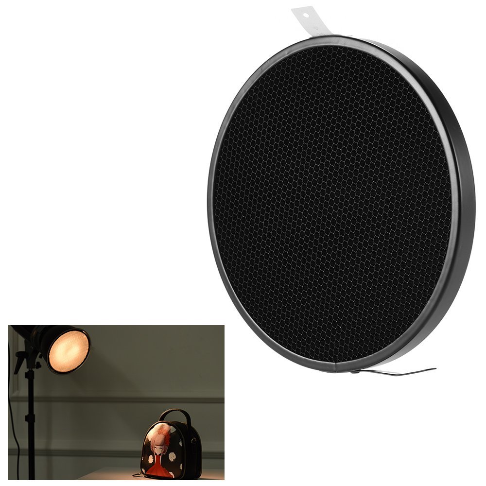 16.8cm 30 Degree Honeycomb Grid for Standard Reflector, Aluminum Honeycomb Compatible with 7 Inch Lamp Shades, Photography Studio Lighting Product Portrait Advertising Art