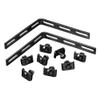 Hubbell - HBTCSBK - Hubbell Premise Wiring Wire Basket Tray, Overhead Tray, Accessories, Corner Splice, Black - Wire view 1