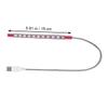 UKCOCO USB Metal 10 LED Night Lamp Eye-Caring Desk Light Flexible Gooseneck Dimmable USB Reading Lamp for Home Office and Bedside view 2
