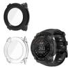 2 Pack Hard Case for Garmin Instinct 3 45mm/50mm AMOLED with Screen Protector, Hard PC Protective Case Shockproof Anti-Scratch Bumper Cover (Clear/Black, Garmin Instinct 3 50mm AMOLED) view 1
