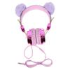 POPETPOP Adorable Plush Ear Headset for Lightweight Ear Design Safe Volume Limit for School Travel Present for Birthdays and Holidays Compatible with Jack view 1