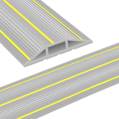 6 Ft Floor Cord Cover, Cord Covers for Wires on Floor, Heavy Duty Cable Protector, 3 Channel Cords Hider Extension Cord Covers for Floor