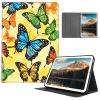 HEAKIERG Case for Amazon Fire HD 10 (9th/7th/5th Generation, 2019/2017/2015 Release) 10.1" Tablet, PU Leather Stand Shell Multiple Viewing Angles Protective Cove for Woman Men, Yellow Butterfly view 1