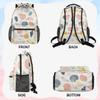 Kuquteed Colorful Sea Shell Lunch Backpack Ocean Conch Laptop Backpacks Set with Insulated Cooler Lunch Box Leak Proof Lunch Bag for Women Men Work Camping Travel Daypack view 4