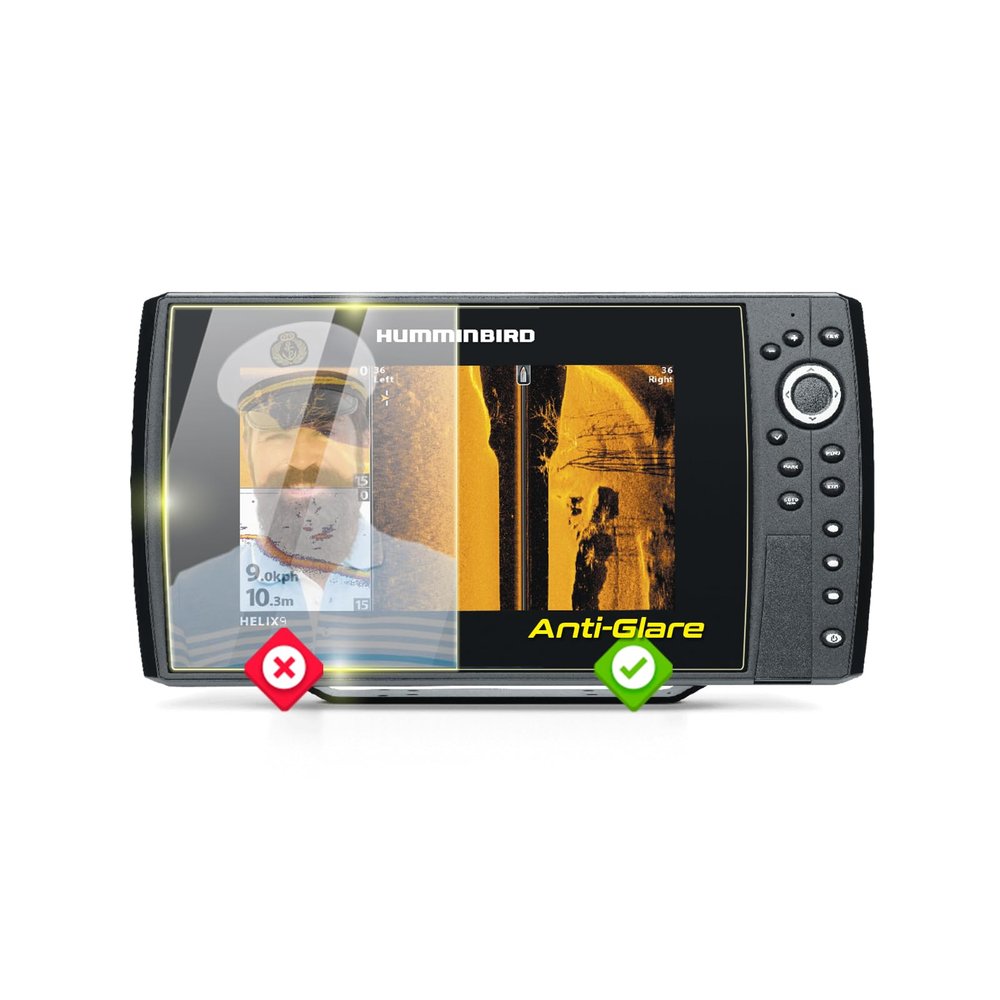 IPG Anti-Glare Made for Humminbird Helix 9 Chirp Mega Fishfinder Display Matte Finish Screen Protector Film, Perfect for Outdoor Use for Helix9.A.Gl