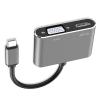 Keenso Type C to VGA Converter Simultaneous Connection 4K 30Hz for Office and Home Entertainment Aluminium Alloy Copper PVC (Gray) view 1
