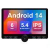 2+32G 10.1-inch Android 14 Car Stereo WiFi 6 IPS Touchscreen Screen Car Radio with Carplay & Android Auto Support Backup Camera GPS FM Navi Bluetooth 5.4 SWC view 1