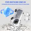 Invisible Dive Housing Case for Insta360 X4,Waterproof Up to 50m/164ft Invisible Underwater Photography Housing, X4 Protective Cover Shell with Bracket Accessories view 3