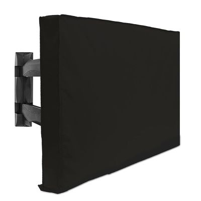 UXALoH6 Outdoor TV Cover Weatherproof Outdoor TV Cover Beige, 32 to 65, for Garden, Patio & Screen Protection(for 55-58inch TV)