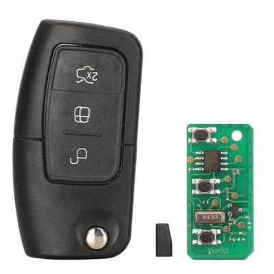 Car Remote Key Ask 433Mhz for Fiesta Focus 2 Ecosport Kuga Escape C Max Ka HU101/FO21 3 Buttons
