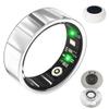 Hoorawwi Smart Ring with Charger Case, Smart Health Ring for Women Men w/Sleep Heart Rate Blood Pressure Oxygen Monitor Waterproof Fitness Tracker Rings, Silver #9 view 1