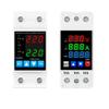 40A 63A 230V Din Rail Adjustable Over Voltage and Under Voltage Protective Device Protector Relay with Over Current Protection(63A V-A-KWh) view 1