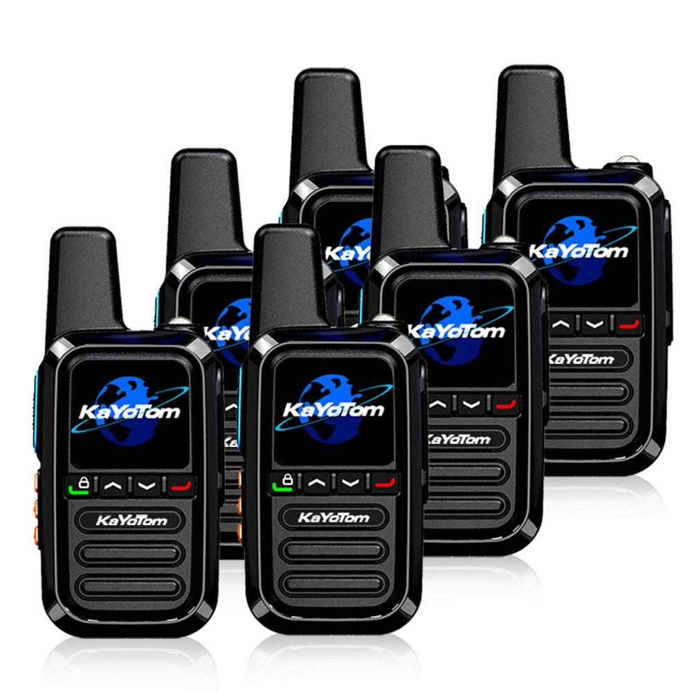6 Pack Global Walkie Talkie-Unlimited Distance Walkie Talkie-Long Distance walkie Talkie with Clear Audio for Truck Drivers to Communicate remotely During Logistics Operations(SIM Card Included)