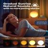 Dekala Smart Sunrise Alarm Clock with Wireless Charging for iPhone 14 13 12 Apple Watch AirPods Samsung, White Noise Sleep Sounds Machine, Nursery Night Light for Heavy Sleeper Kid view 2