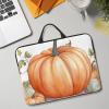 14in Laptop Sleeve Bag, Lightweight Waterproof Laptop Bag Shockproof Soft Carrying Case Fall Watercolor Pumpkins Tablet Travel Cover with Handle for 13-14 Inch Notebook view 1