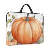 14in Laptop Sleeve Bag, Lightweight Waterproof Laptop Bag Shockproof Soft Carrying Case Fall Watercolor Pumpkins Tablet Travel Cover with Handle for 13-14 Inch Notebook view 2